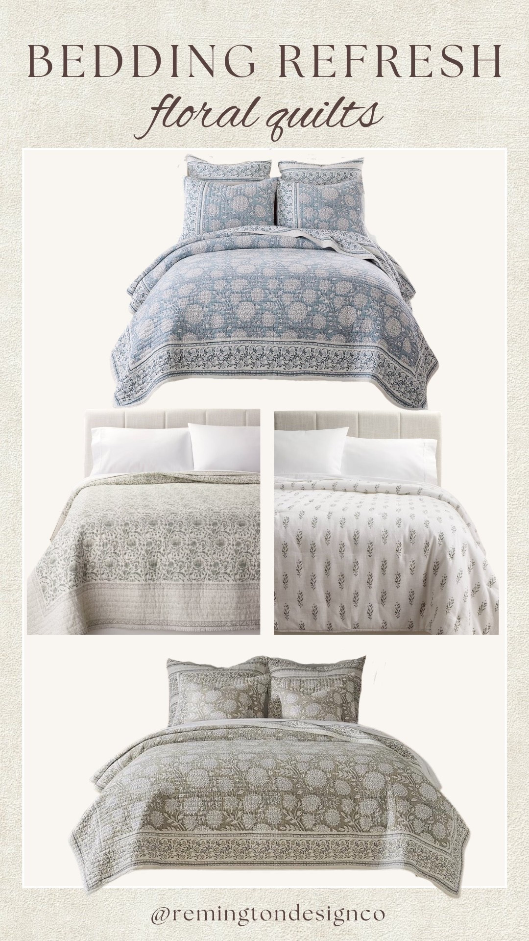 Floral quilts I love for a summer refresh! 

#LTKHome #LTKSeasonal