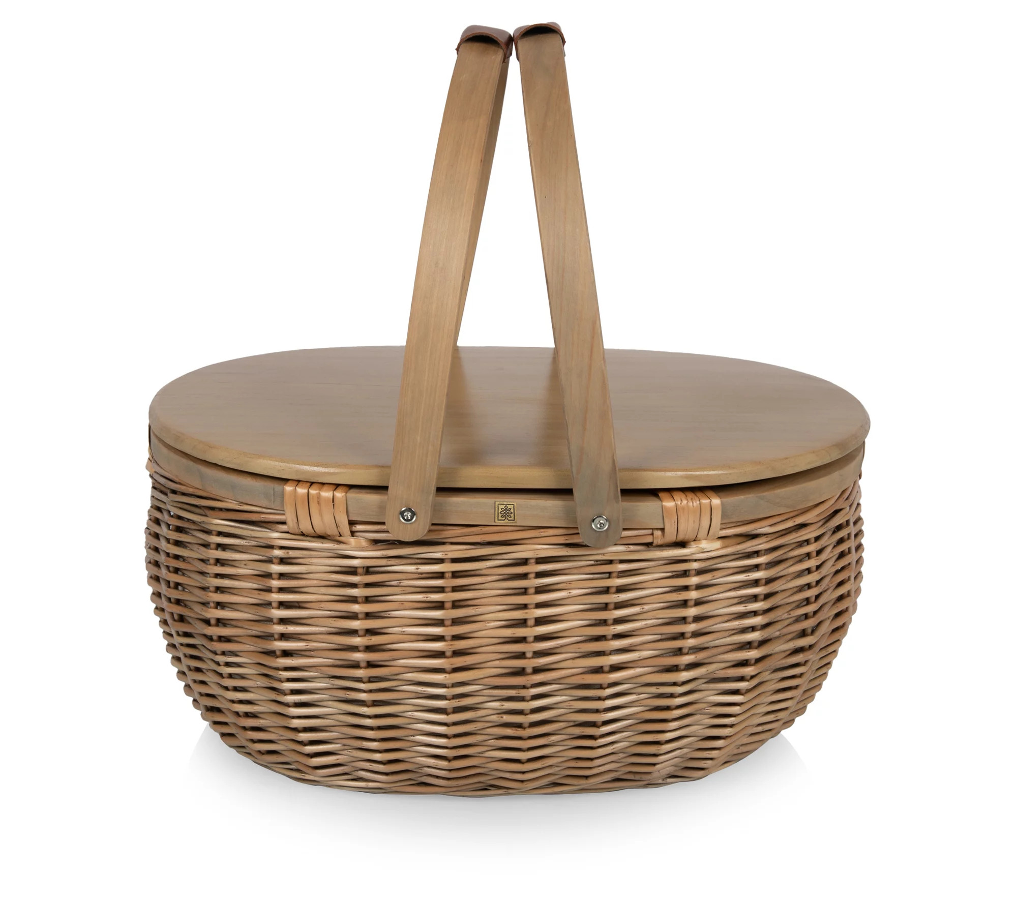 Picnic Time Sequoia Insulated Picnic Cooler Basket - QVC.com | QVC