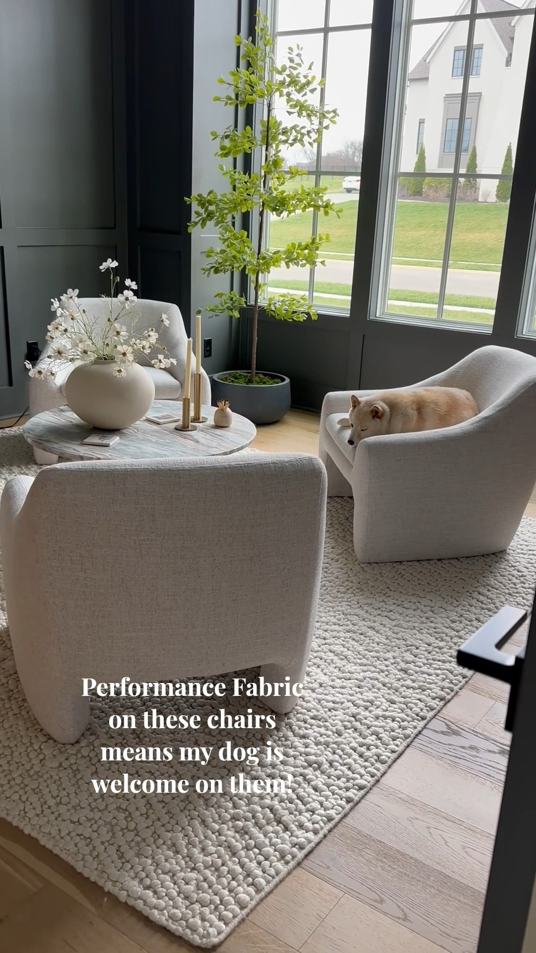 Affordable armchairs with performance fabric means even my dog is welcome to sit on them! 
AllModern 
Wayfair
Living room
Sitting room
Armchairs


#LTKWatchNow #LTKHome #LTKSaleAlert