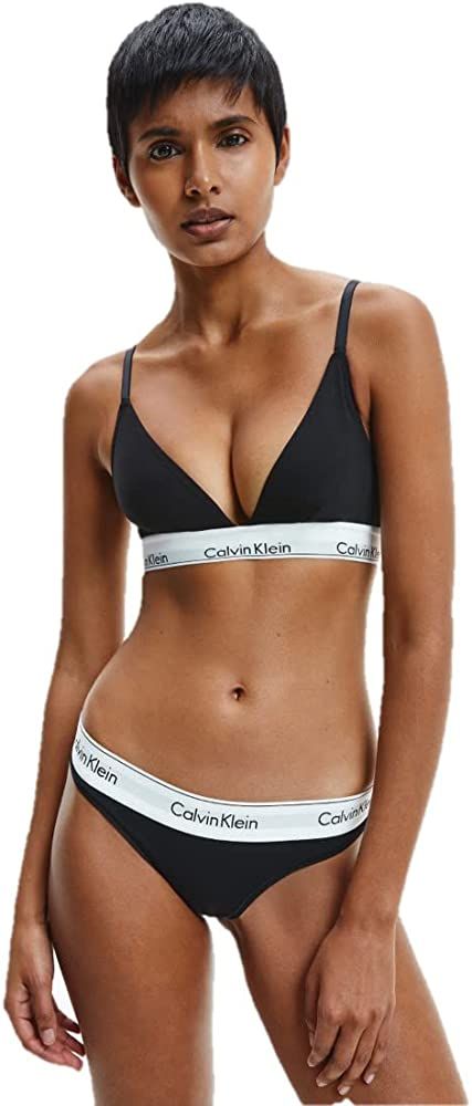 Calvin Klein Women’s Modern Cotton Stretch Thong Panties | Amazon (US)
