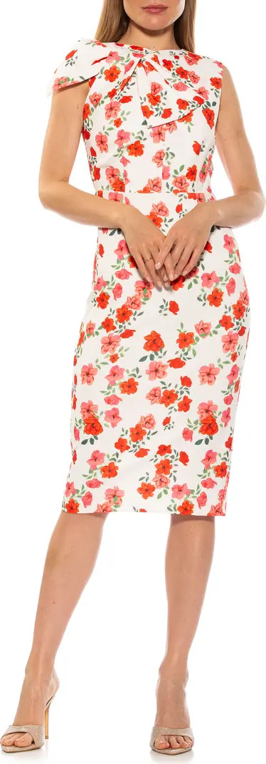 Brigitta Bow Tie Bodice Midi Dress | Nordstrom Rack