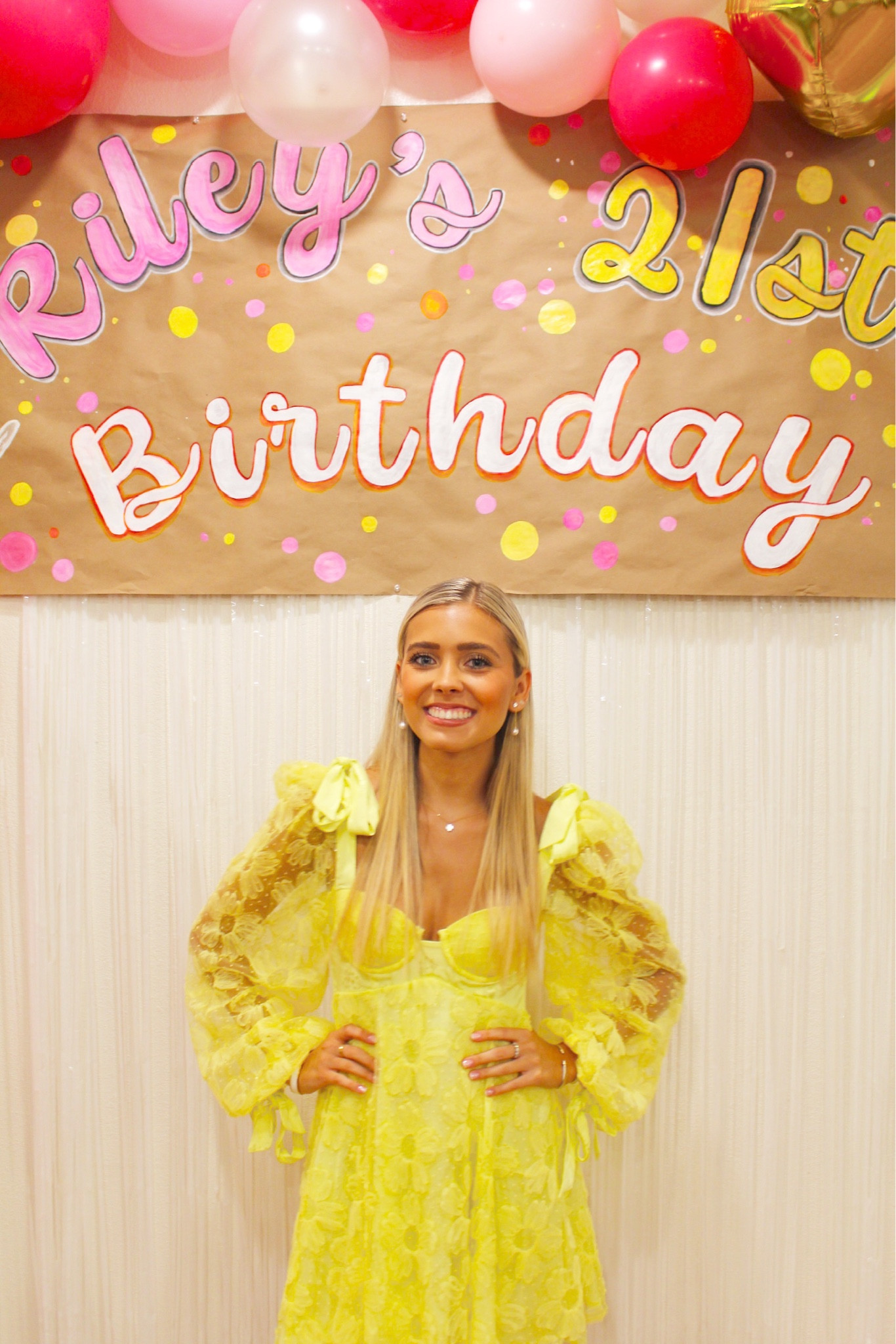 The sweetest 21st💛 one last birthday post for the best day of my life!!! so amazing to be surrounded by so many loved ones. This dress was absolute perfection!! Shop it & all my accessories now on my LTK💝 

#LTKstyletip #LTKparties #LTKSeasonal