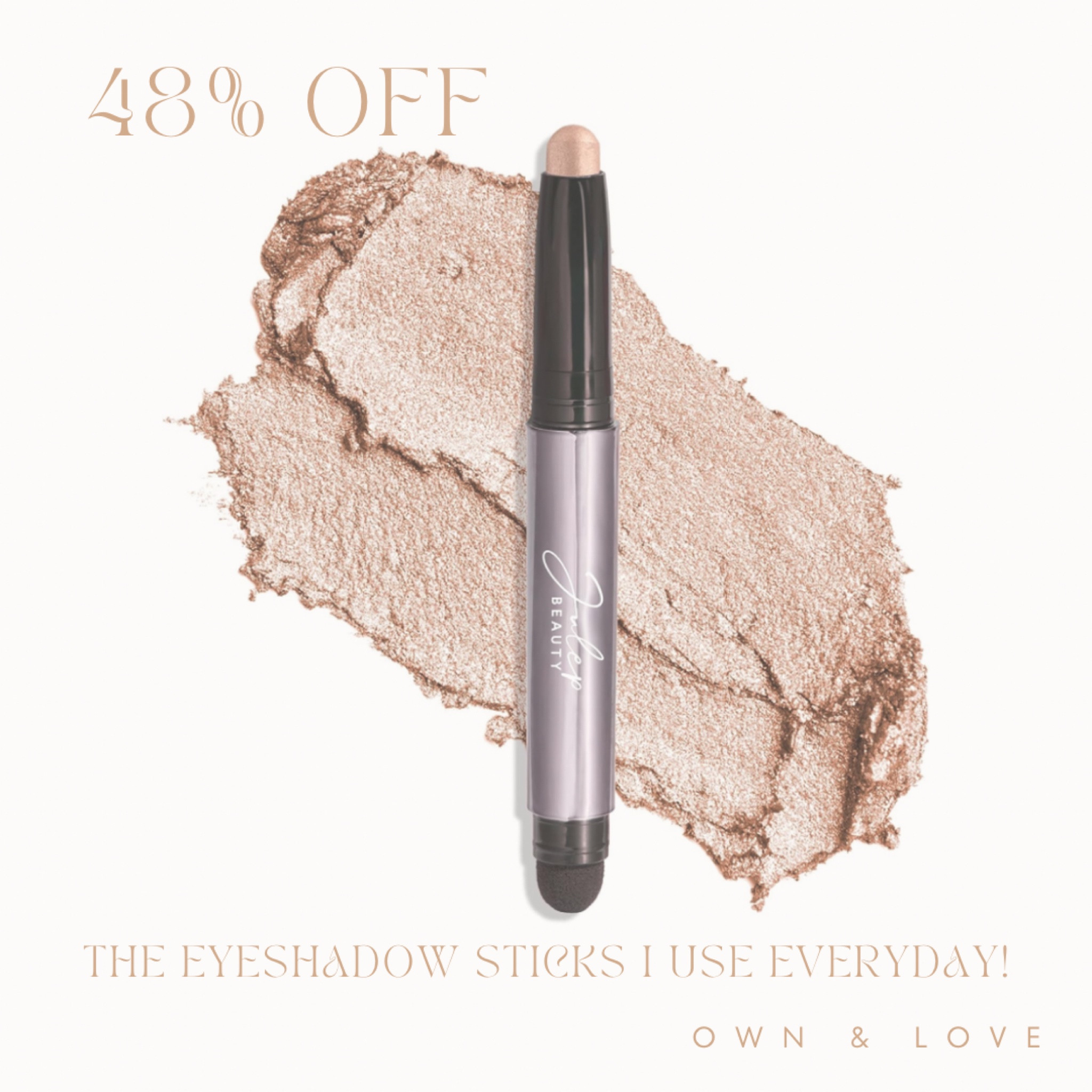 These are THE BEST! Makes putting on eye makeup a quick breeze!

Fav colors - champagne, pearl shimmer, sand shimmer, taupe shimmer, smoky amethyst shimmer, cocoa shimmer, smoky grey shimmer, rainstorm shimmer, silver moonlight shimmer - like I said, I love these!




#LTKBeauty #LTKSaleAlert #LTKStyleTip