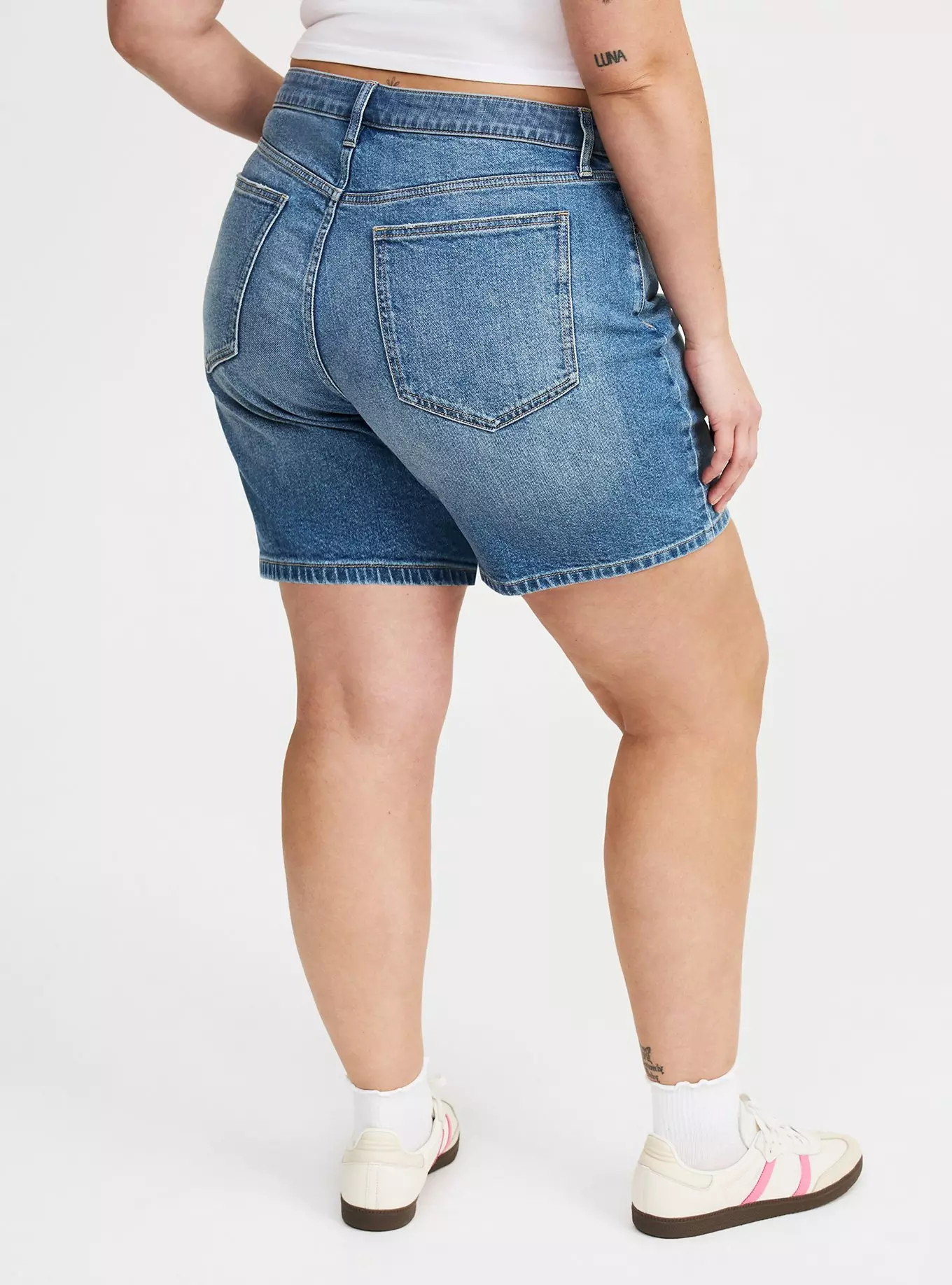 7'' High-Rise Dad Denim Short | Torrid (US & Canada)