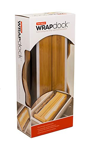WRAPdock | 6" x 3.3" x 13.75" | Dual storage kitchen solution helping you use your aluminum foil, pl | Amazon (US)