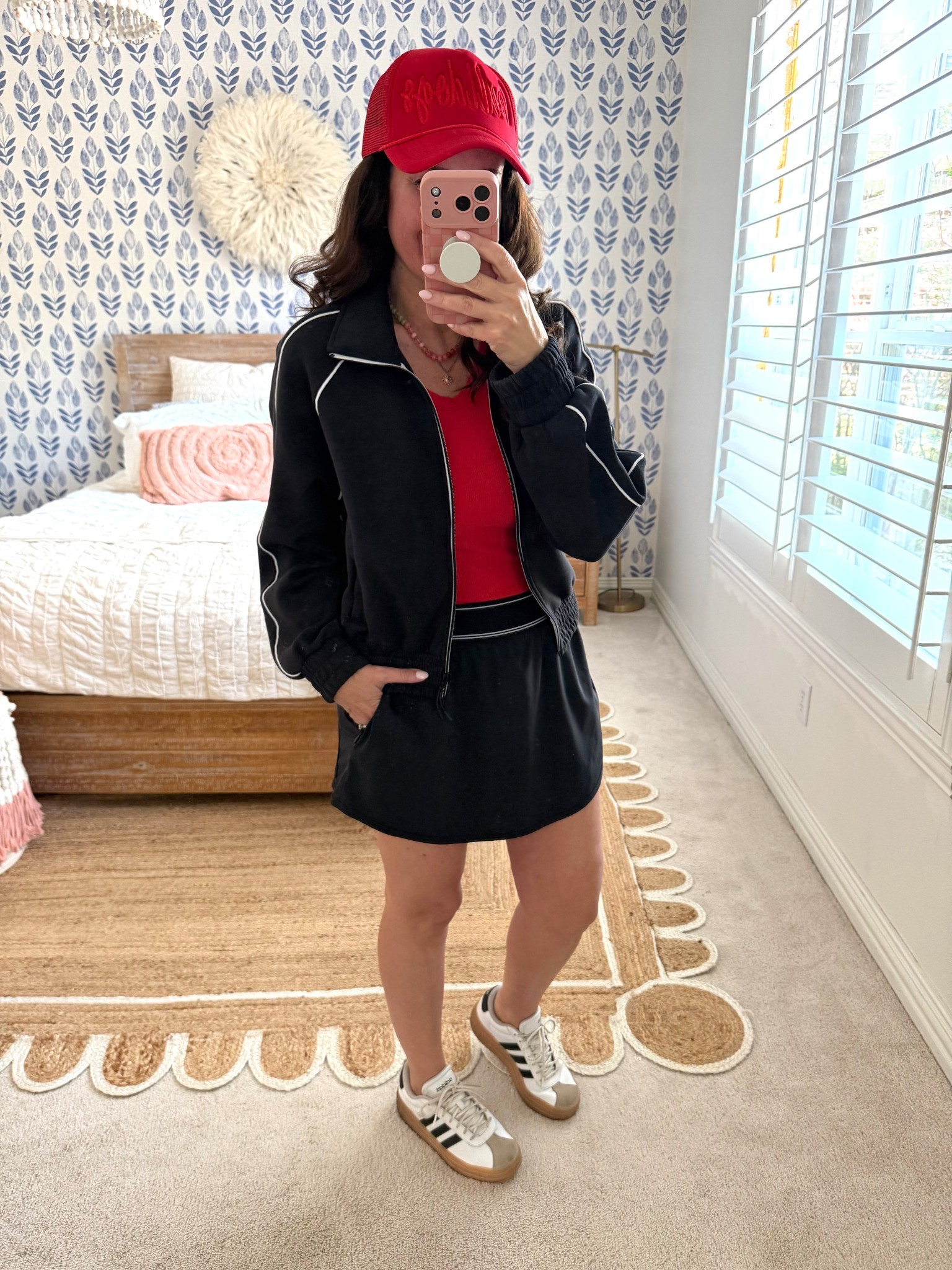 Alo vibes, Walmart pricepoint! 
Jacket-TTS
Skort runs on the shorter side-I sized up
.


#LTKActive #LTKOver40 #LTKmomlife