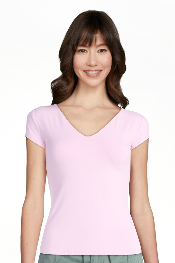 Scoop Women's and Women's Plus Ultimate Refined Contour V Neck Tee, Sizes XS-4X | Walmart (US)