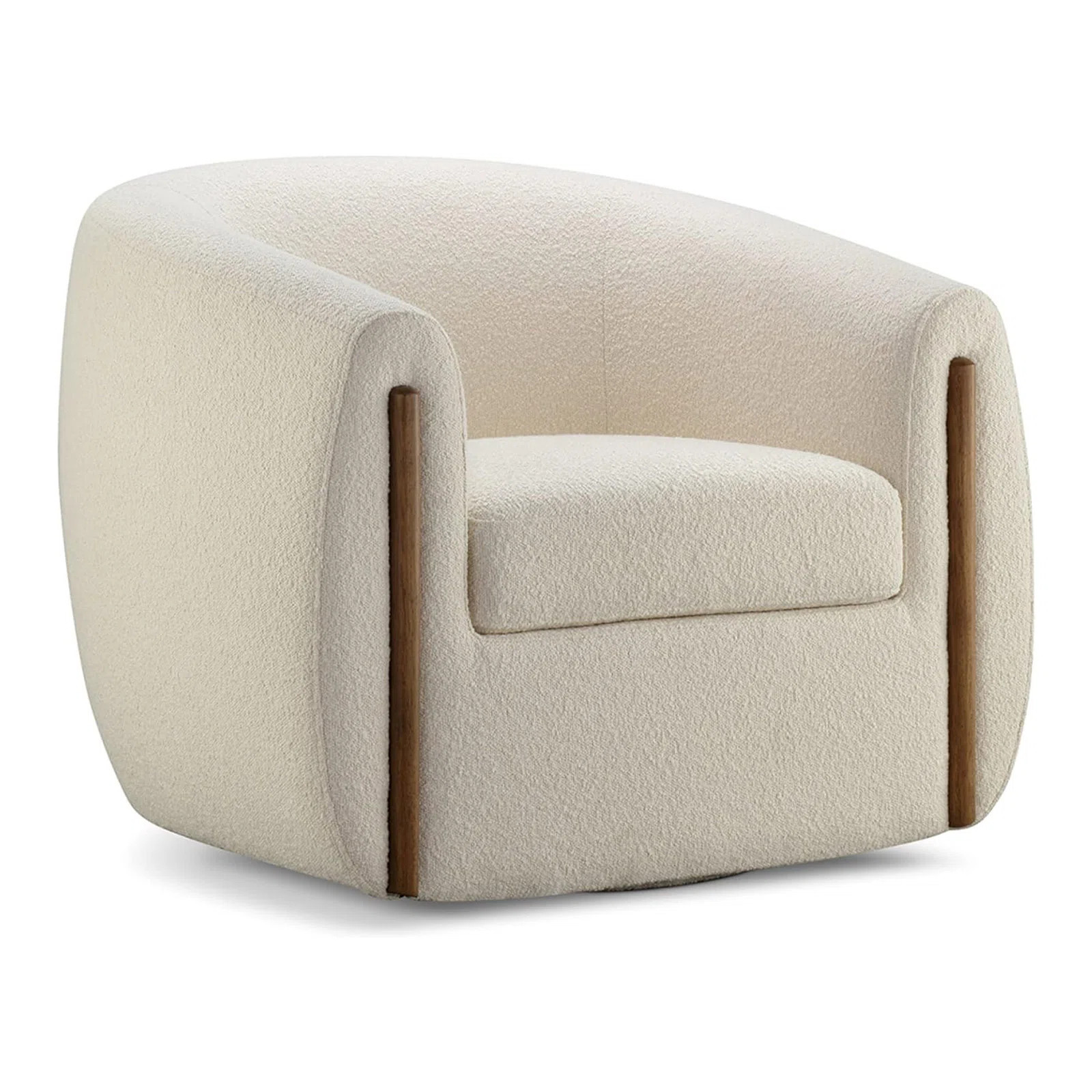 Botzow Upholstered Swivel Barrel Chair | Wayfair North America