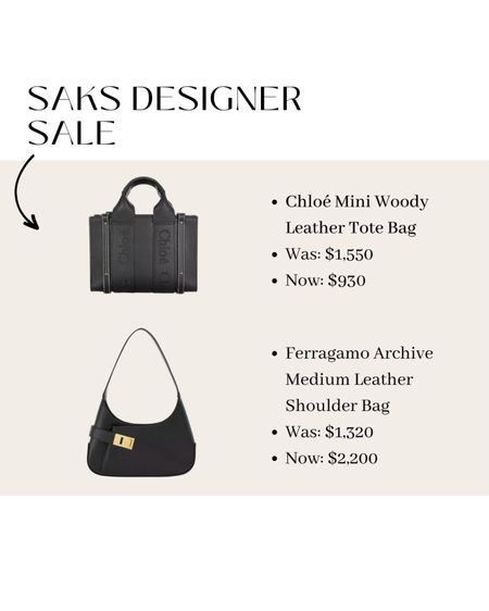 Don’t forget to shop the Memorial Day sale at Sal’s fifth Avenue! Save up to 50% designer picks like these handbags from Chloe Ferragamo Stella McCartney and more #saks #sale #bags #handbags #designer 

#LTKsalealert #LTKSeasonal #LTKitbag