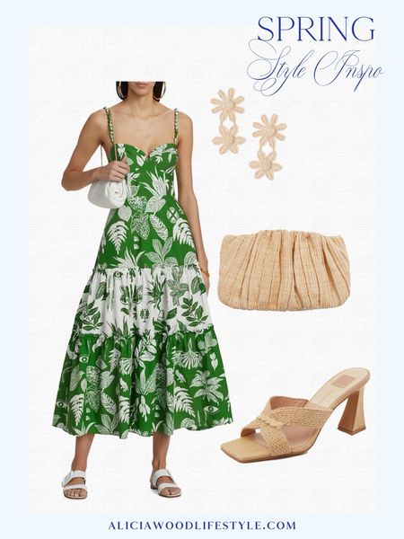 This green is gorgeous and such a fun print!   

Farm rio green midi dress
Raffia sandals
Raffia floral drop earrings
Raffia woven clutch 

#LTKSeasonal #LTKstyletip #LTKover40