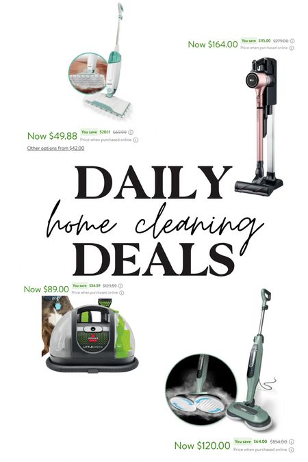Some of my favorite cleaning must haves are on sale today!! The pink vacuum has lasted us two years now - still works like a charm, perfect for a house with wood floors and rugs… and lightweight, easy to carry around!

Green machine has saved my kitchen chairs, and I just got the scrubbing steam vac in and will update asap!

#LTKsalealert #LTKhome #LTKbaby