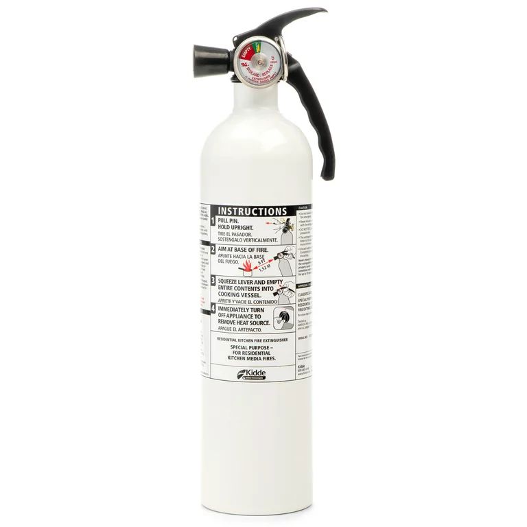 Kidde, KID21008173MTL, Kitchen Fire Extinguisher, 1 Each, White | Walmart (US)