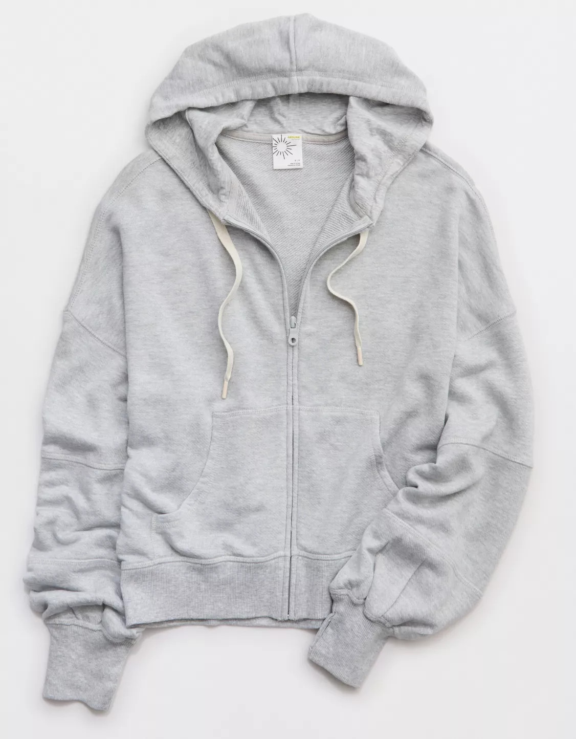 OFFLINE By Aerie Keep It 100 Terry Full Zip Hoodie | Aerie
