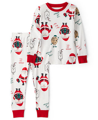 Carter's Toddler Boys or Toddler Girls 2-Piece Santa Print Top and Pants Pajama Set - Macy's | Macy's