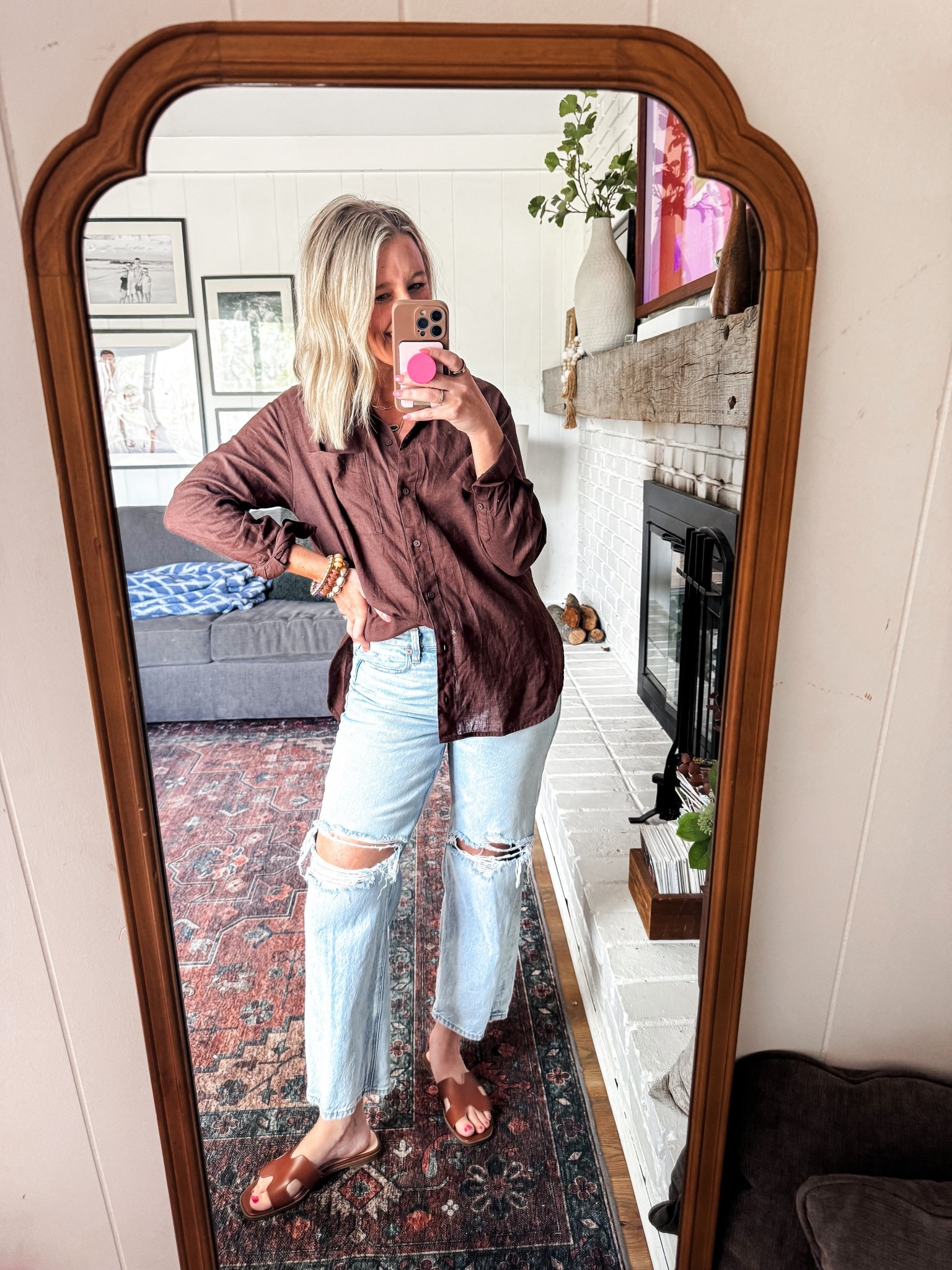 Wore this shirt as a cover up on spring break and now out to dinner! 

Size XS

#LTKgrwm #LTKmomlife #LTKootd