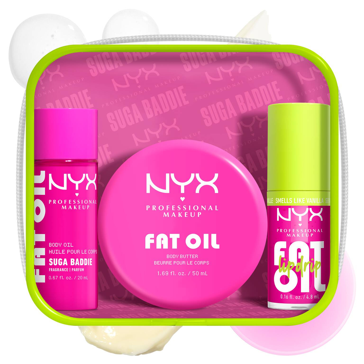 Vanilla Body Care Set Suga Baddie Fat Oil Lip & Body Kit | NYX Professional Makeup | NYX Professional Makeup (US)