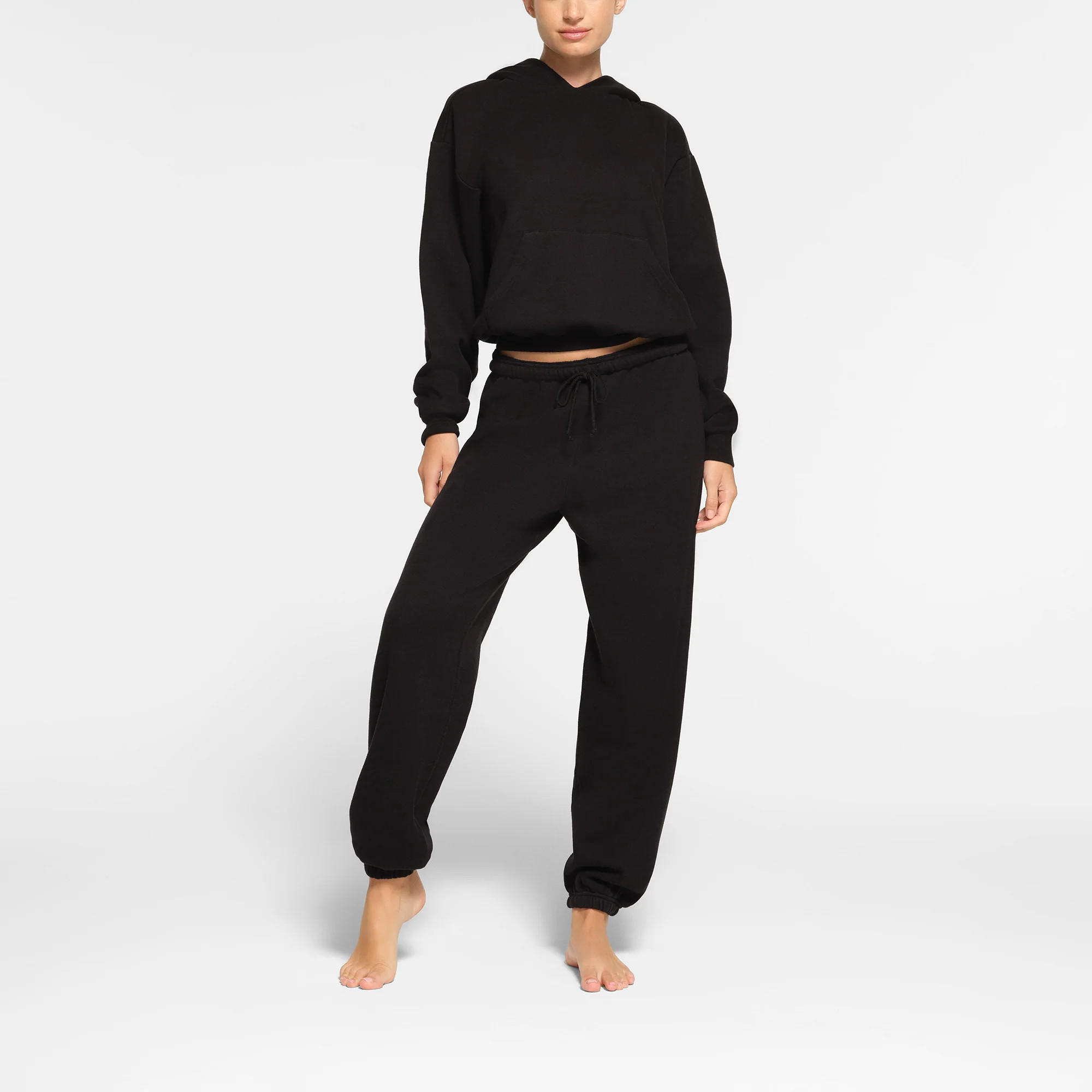 SKIMS Jogger Pants | Black | Small | Cotton Fleece | SKIMS (US)
