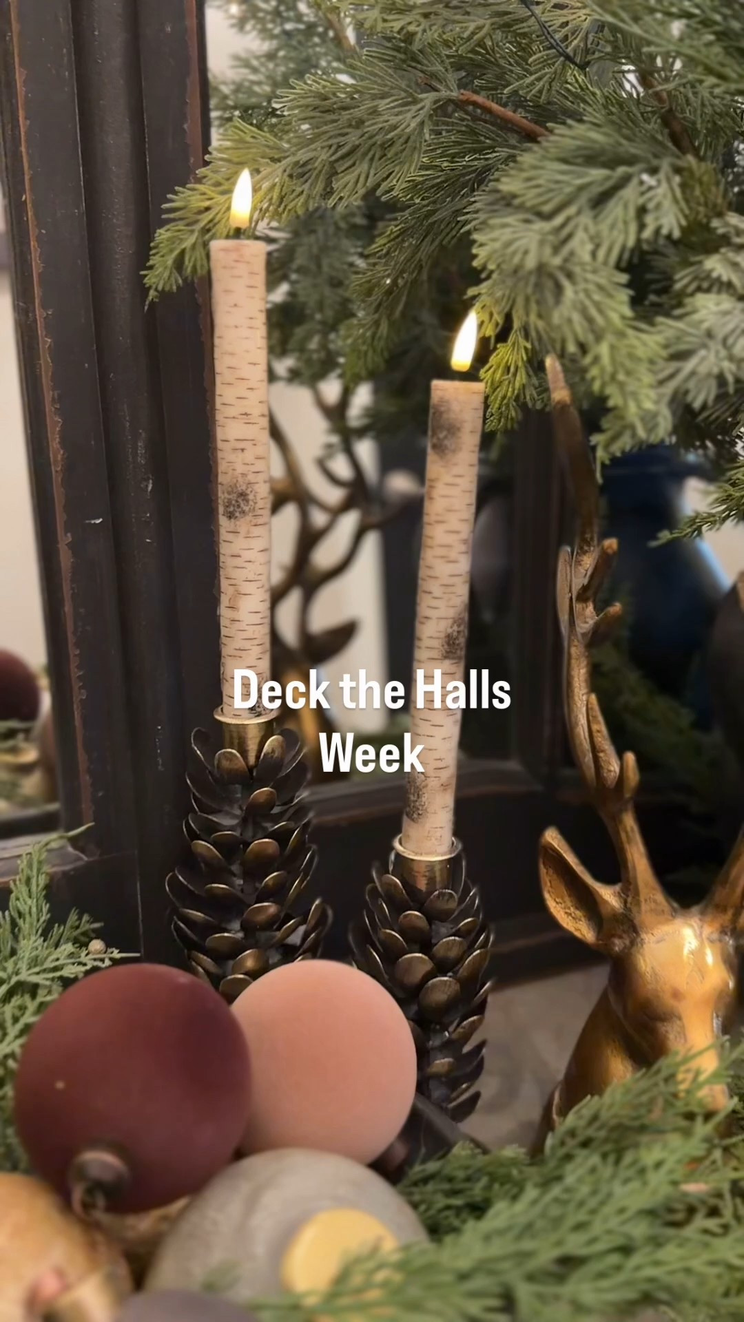 Entryway decor is all about this seasons moody glow, natural texture and that quiet luxury vibe Christmas greenery , holiday decor, Christmas home decor accents , Christmas ornaments Christmas garland 

#LTKHoliday #LTKSeasonal #LTKHome