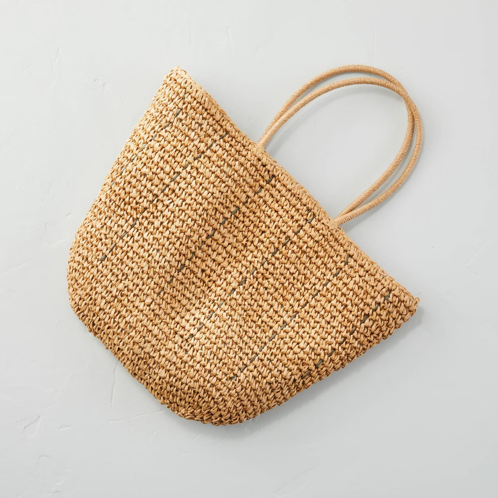 Natural Woven Market Bag - Hearth & Hand with Magnolia, One Color | Target