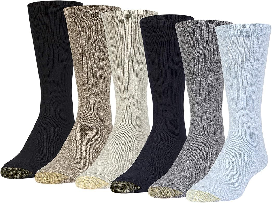 GOLDTOE Men's Harrington Crew Socks, Multipairs | Amazon (US)