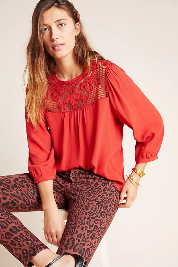 Drew Peasant Blouse | Anthropologie (US)