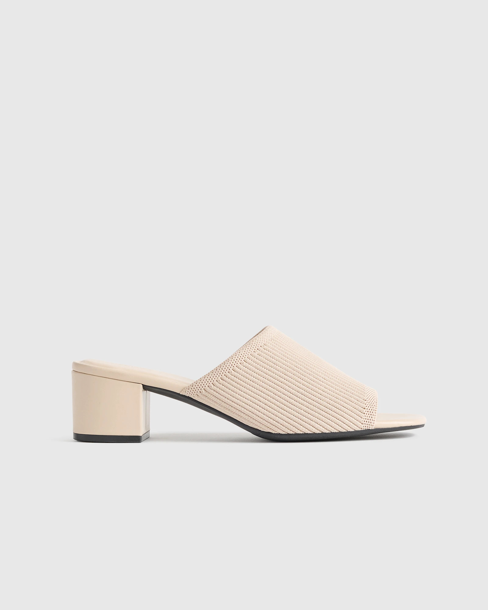Italian Leather Knitted Heel Mule | Quince