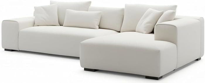 Acanva Modern Oversized Modular L Shaped Sectional Sofa Set for Living Room, Minimalist Style Com... | Amazon (US)