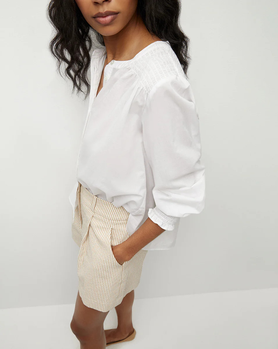 Constanza Button-Down Top | Veronica Beard