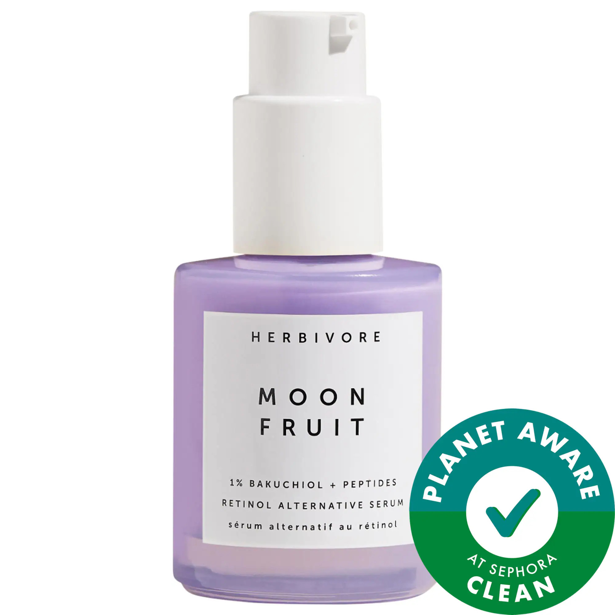 Herbivore Moon Fruit 1% Bakuchiol + Peptides Retinol Alternative Serum 1 oz / 30 ml | Sephora (US)