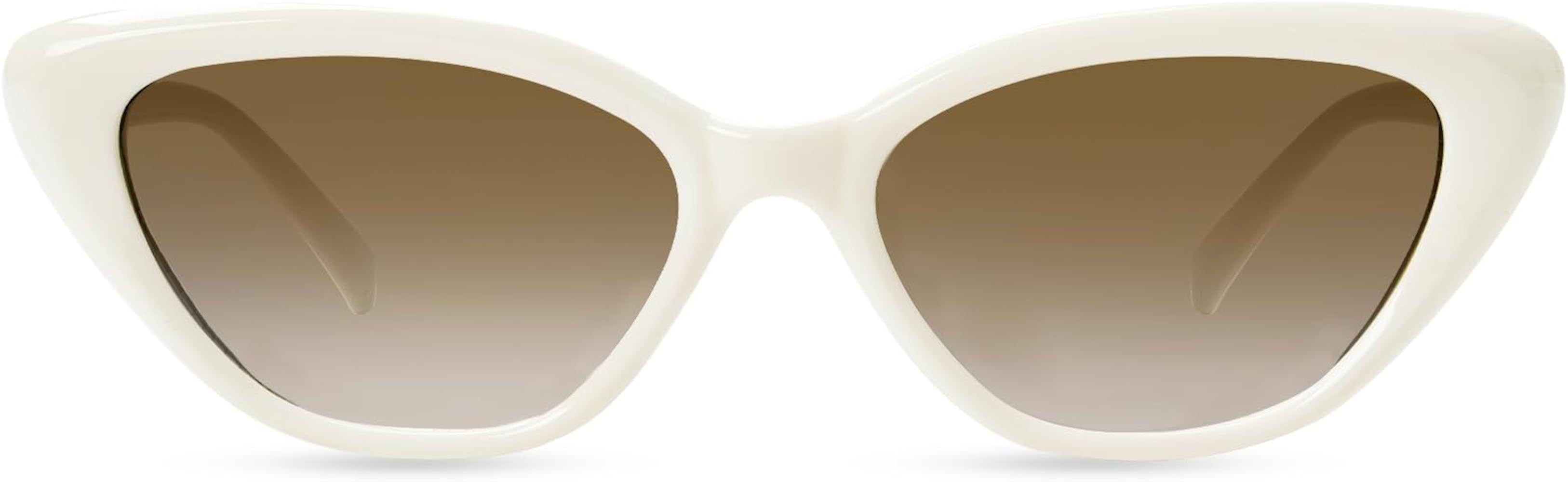 OPTOFENDY Cat Eye Sunglasses for Women, Vintage Retro Narrow Cateye Frame Trendy Sun Glasses, OP6... | Amazon (US)