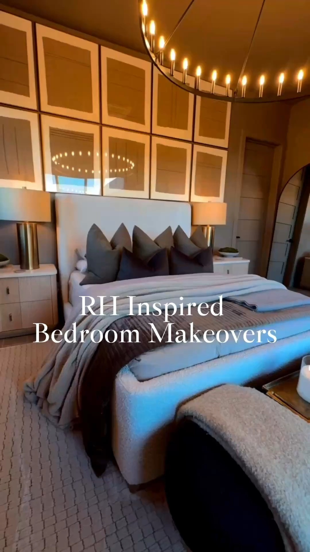 A soft, elevated transformation 🤍 This Restoration Hardware inspired bedroom makeover brings together a neutral palette for a calm, cohesive, and beautifully refreshed space. With blackout Roman shades, a bouclé accent bench, and neutral bedding, it’s the perfect modern, cozy bedroom✨
 
bedroom makeover 
aesthetic bedroom 
cozy aesthetic home
the coziest room in your house 
cozy house vibes

Summerthompsonstyles 

#LTKU #LTKSaleAlert #LTKHome
