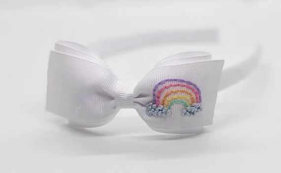 Rainbow "Lottie" Hard Headband | Etsy (US)