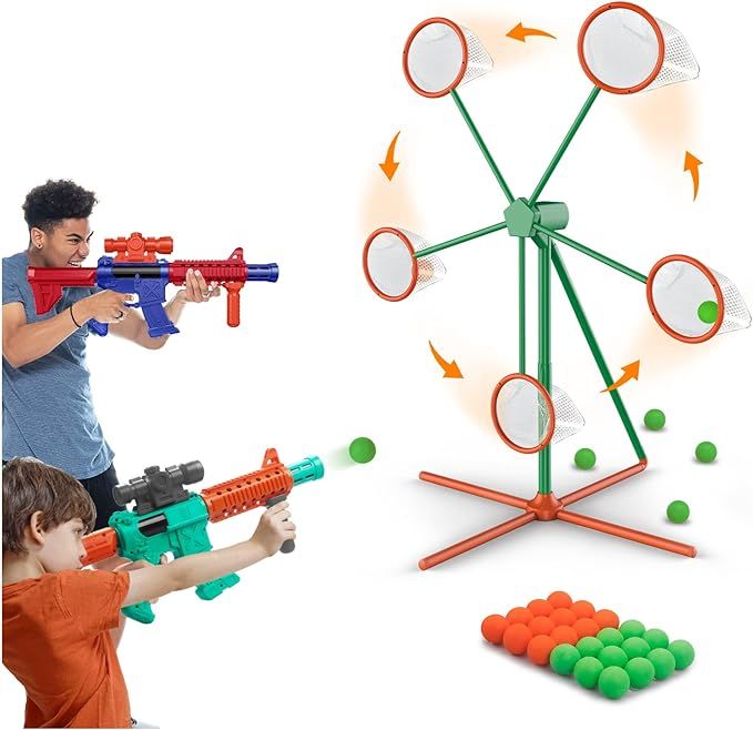 Shooting Games Toys for Age 5-6 7 8 9 10 + Year Old Boys, Kids Toy Sports & Outdoor Game with Mov... | Amazon (US)