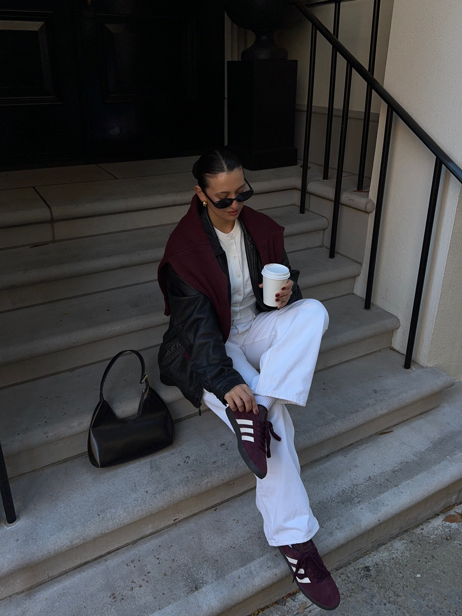 Pop of burgundy for Fall 🍇  #falloutfits #adidasoutfit #fallstyle

#LTKStyleTip