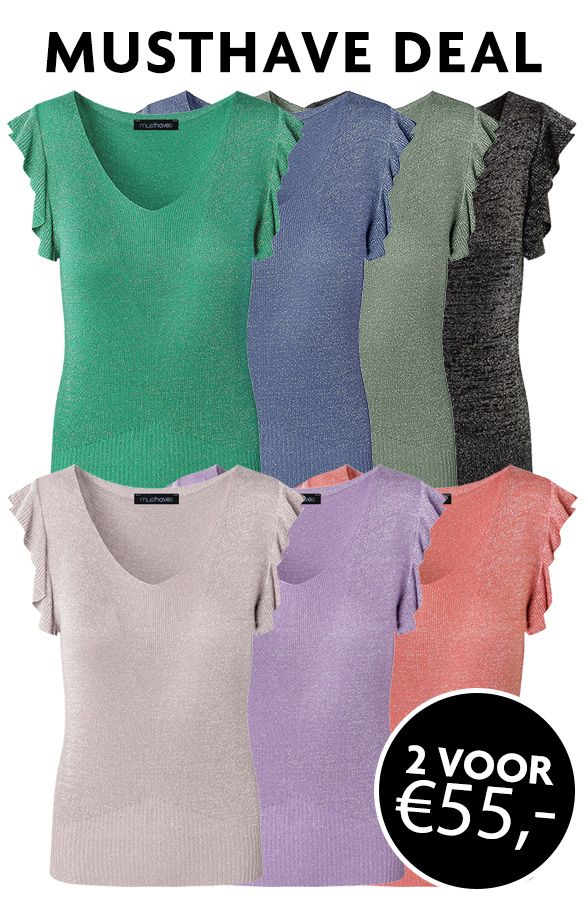 Musthave Deal Ruffle Lurex Tops | Themusthaves.nl | The Musthaves (NL)