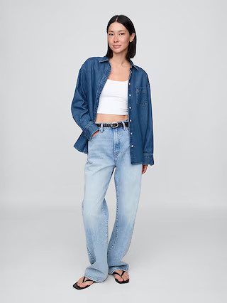 UltraSoft Denim Big Shirt | Gap (US)