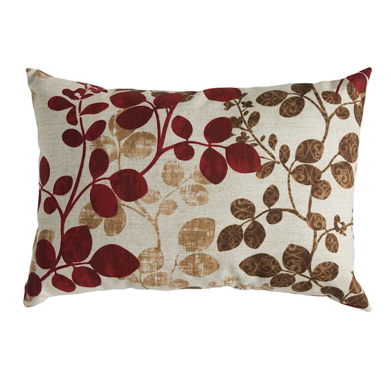 Cabrera Sangria Lumbar Outdoor Throw Pillow, 14x20 | At Home