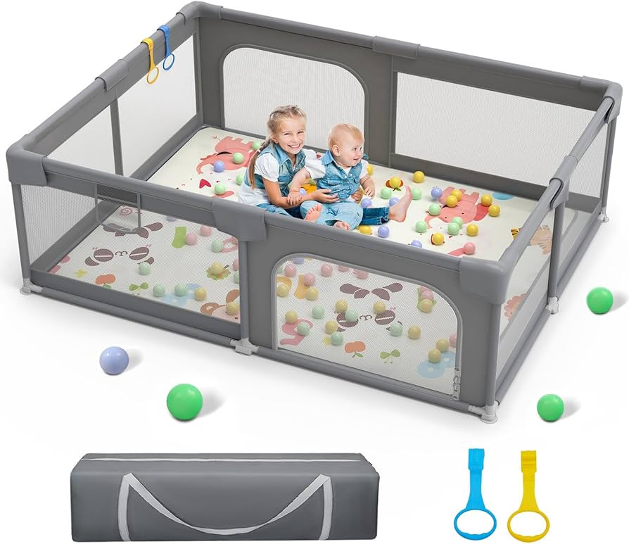 Palopalo Baby Playpen, 71"x59" Extra Large Playard for Babies and Toddlers, Baby Activity Center ... | Amazon (CA)