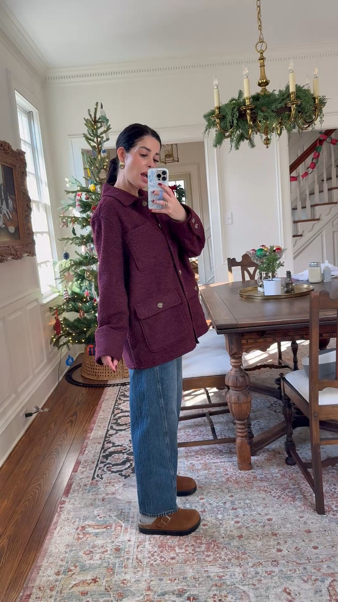 Love this sharper, utility jacket and barrel jeans both under $30 at Walmart
