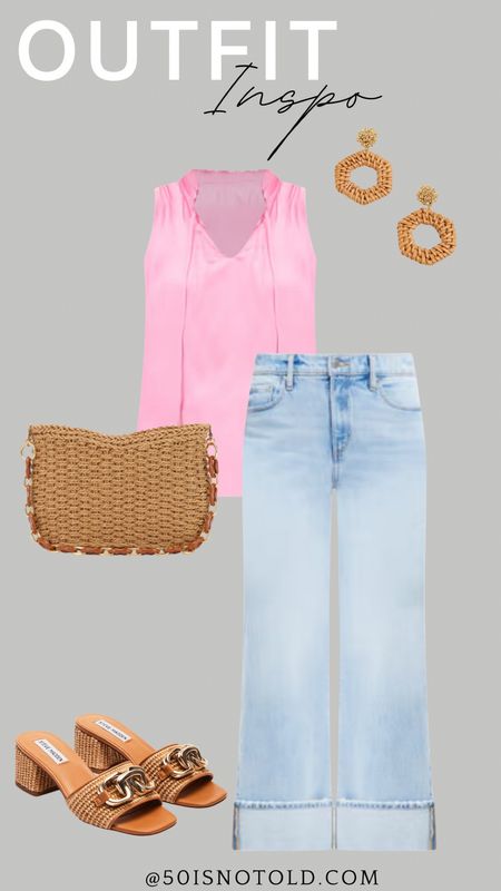 Summer outfit inspo | raffia handbag | raffia shoes | teacher style | girls day 

#LTKStyleTip #LTKShoeCrush #LTKWorkwear