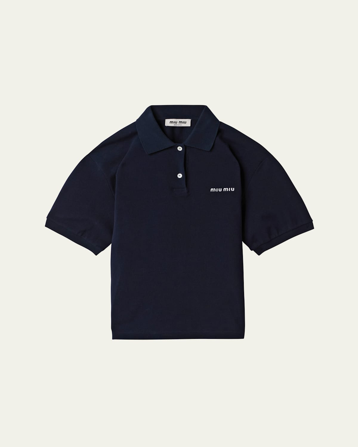 Logo Embroidered Cotton Polo Shirt | Bergdorf Goodman