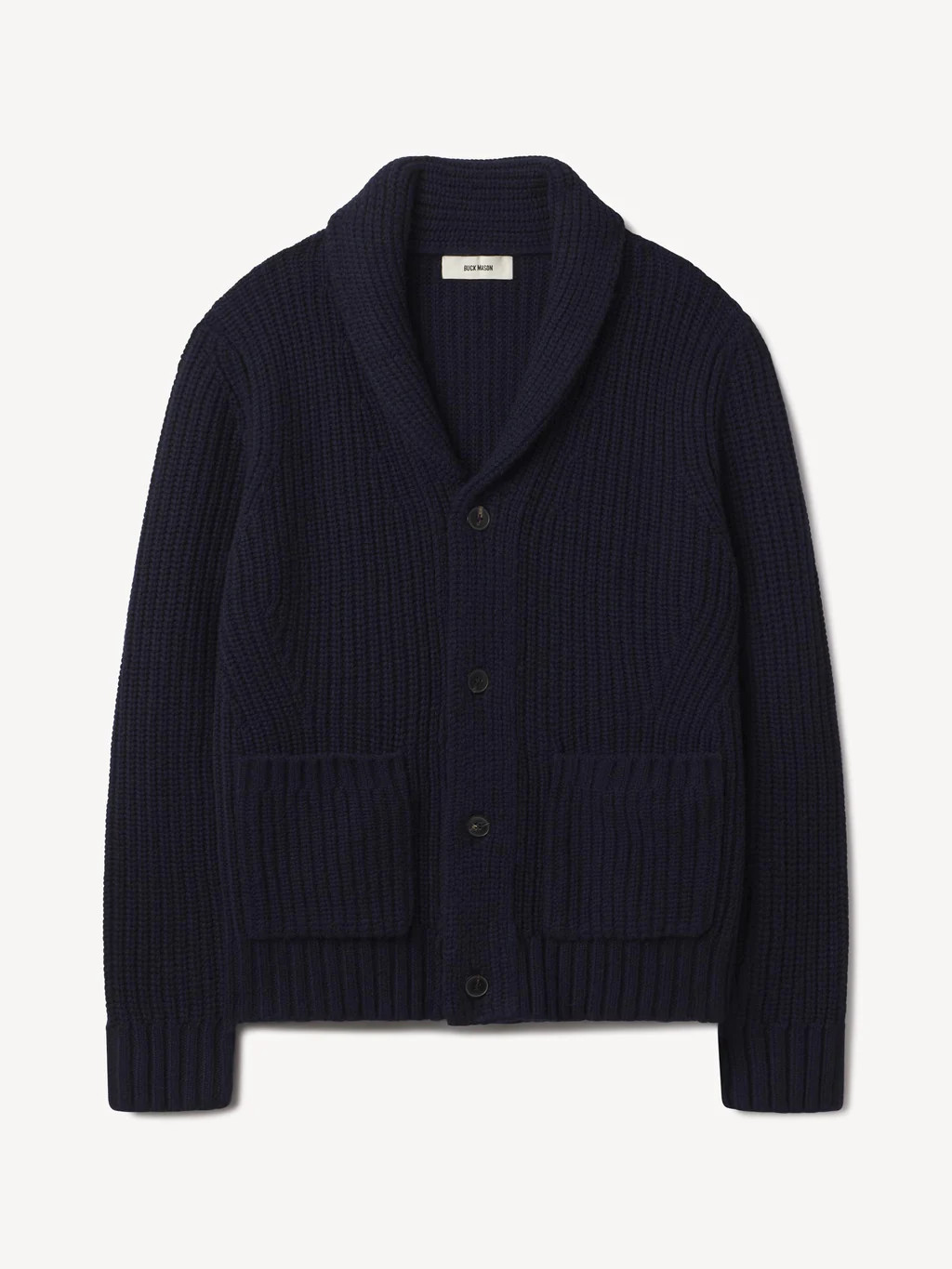 Dark Navy Herdsman Shawl Cardigan - Buck Mason- Modern American Classics | Buck Mason