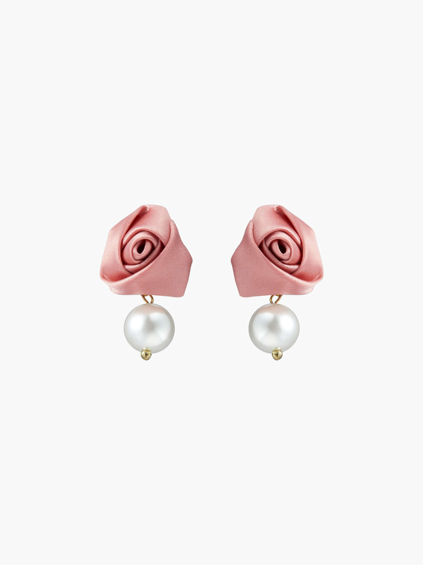 FAUX PEARL & ROSE DROP EARRINGS For Date Party/Clubbing Wedding Coffee Shop | Cider
