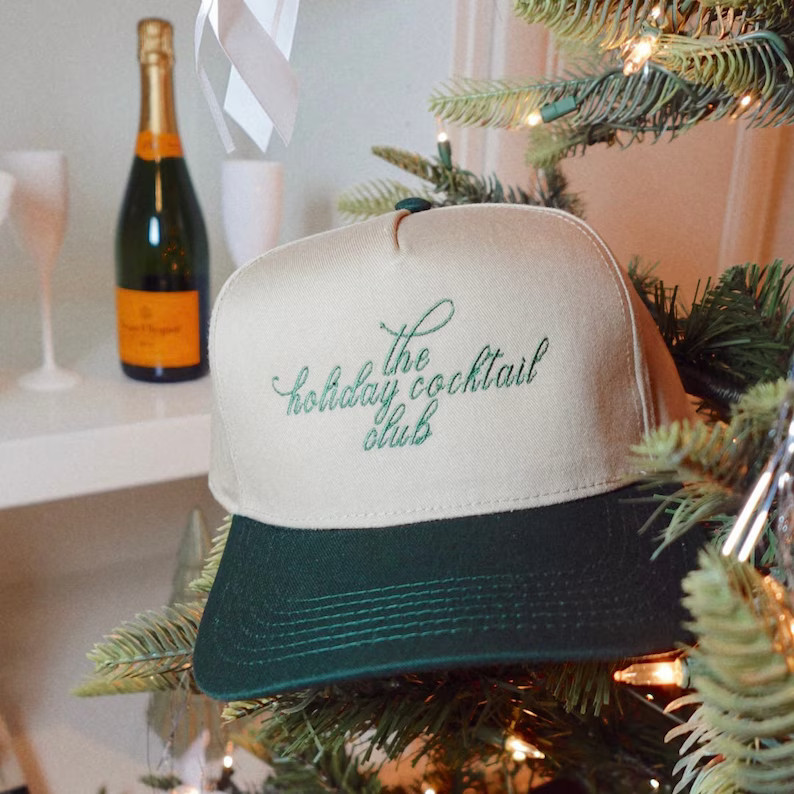 The Holiday Cocktail Club Trucker Hat Trendy Trucker Hats - Etsy | Etsy (US)