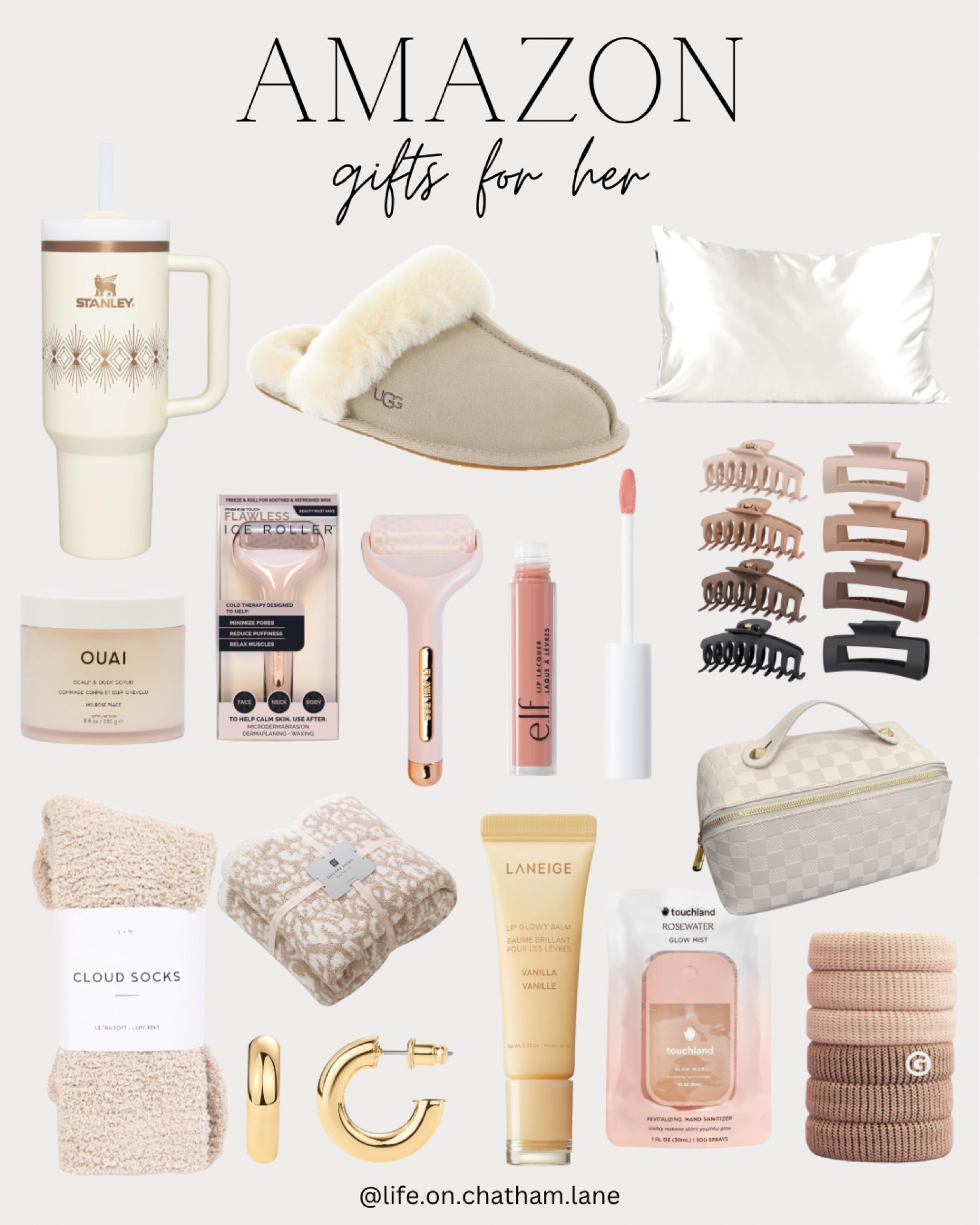 Amazon gift guide for her! 

Amazon stocking stuffers, stocking stuffers for her, lip gloss, blanket, uggs, cozy socks, jewelry, hair clips, satin pillowcase, ice roller, makeup bag 

#LTKFindsUnder50 #LTKHoliday #LTKGiftGuide