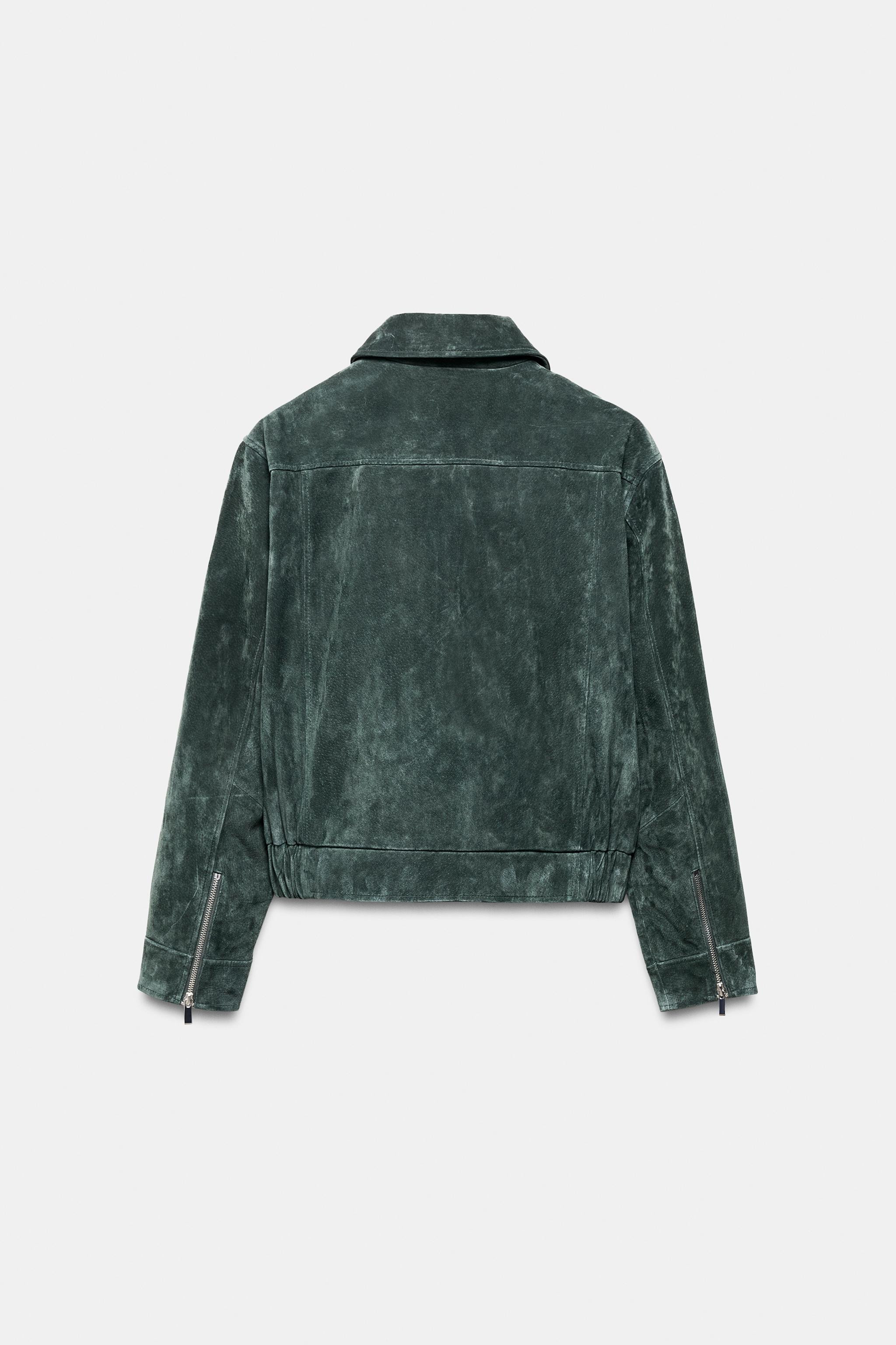 100% SUEDE LEATHER JACKET | Zara US