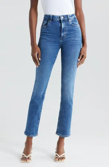 FRAME The Pencil Crop High Waist Ankle Slim Straight Leg Jeans | Nordstrom | Nordstrom