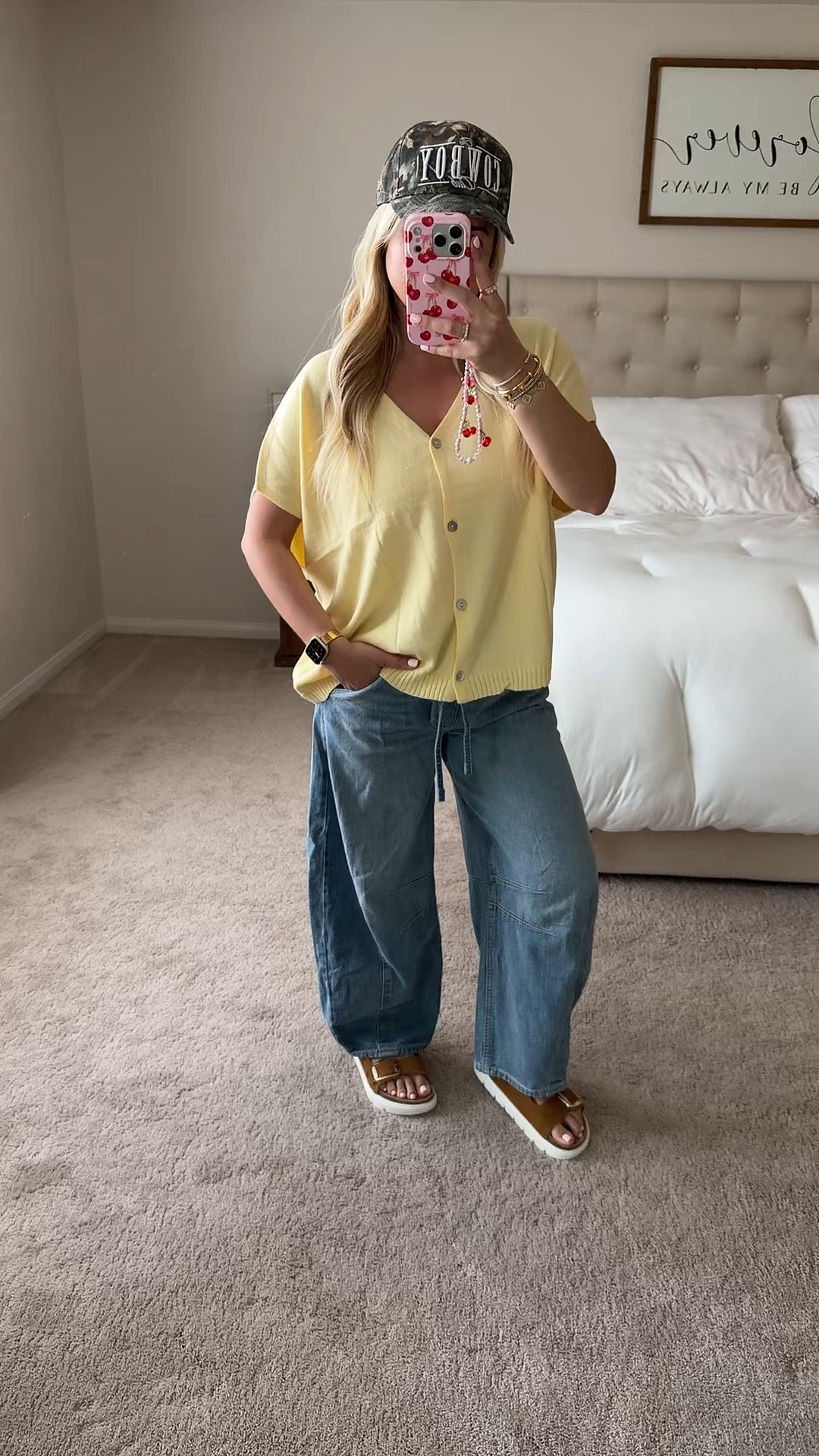 Spring outfit on sale 
Top smal
Barrel jeans xs
Sandals tts
Vacation 
Beach 
Date night 

#LTKSaleAlert #LTKootd