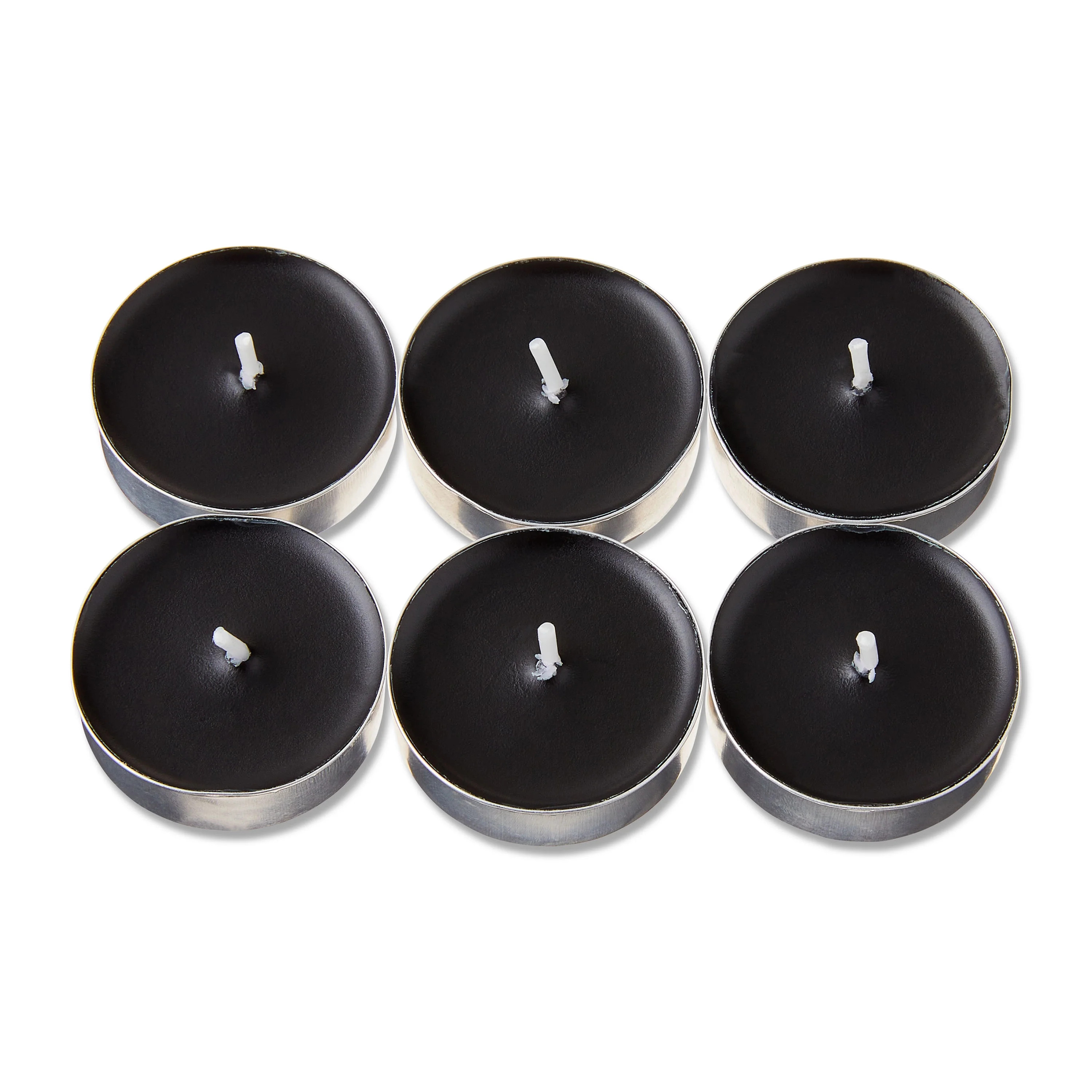 Black Tealight Candles, 6 Count, Halloween by Way To Celebrate | Walmart (US)