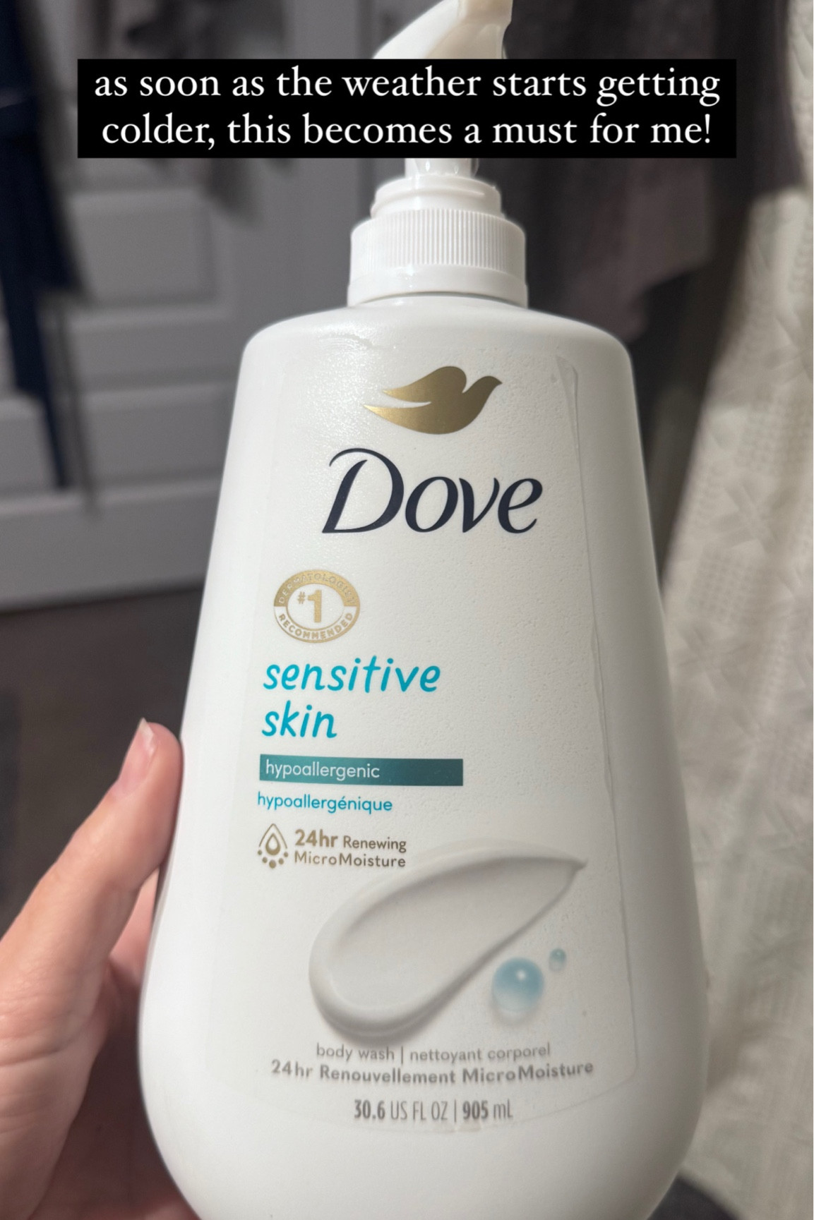 Switching over to some of my cooler weather routines and Dove Sensitive Skin body wash is all my dry, winter skin can tolerate.

#LTKHome #LTKFamily #LTKBeauty